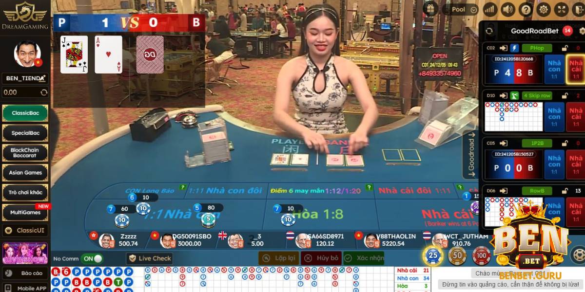 Hướng dẫn lính mới chơi Live Casino tại Benbet từ A – Z